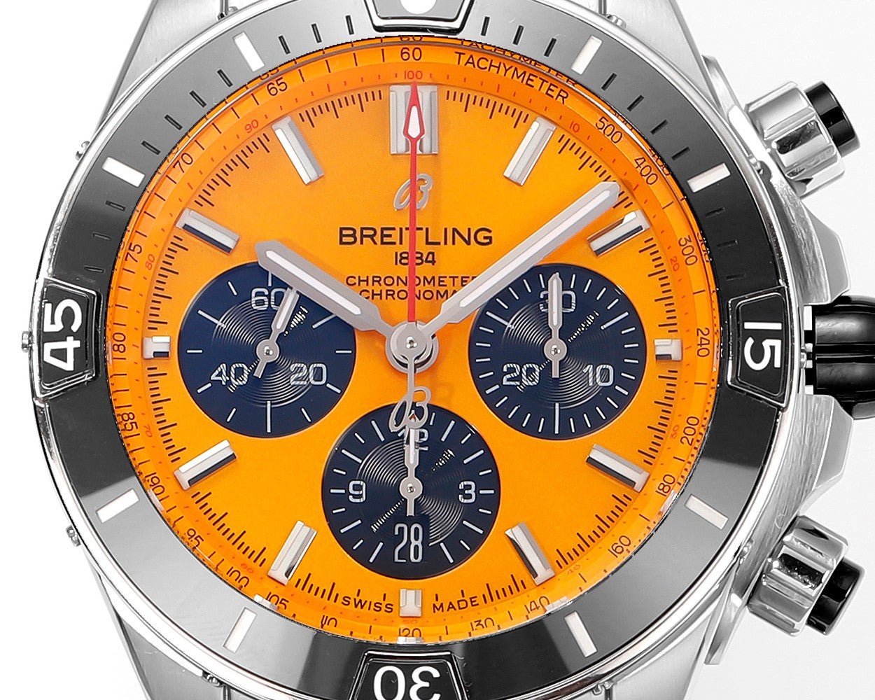 Breitling Super Chronomat B01 AB01364A1I1S1 44mm BLS Fabbrica 1:1 edizione migliore Orange quadrante