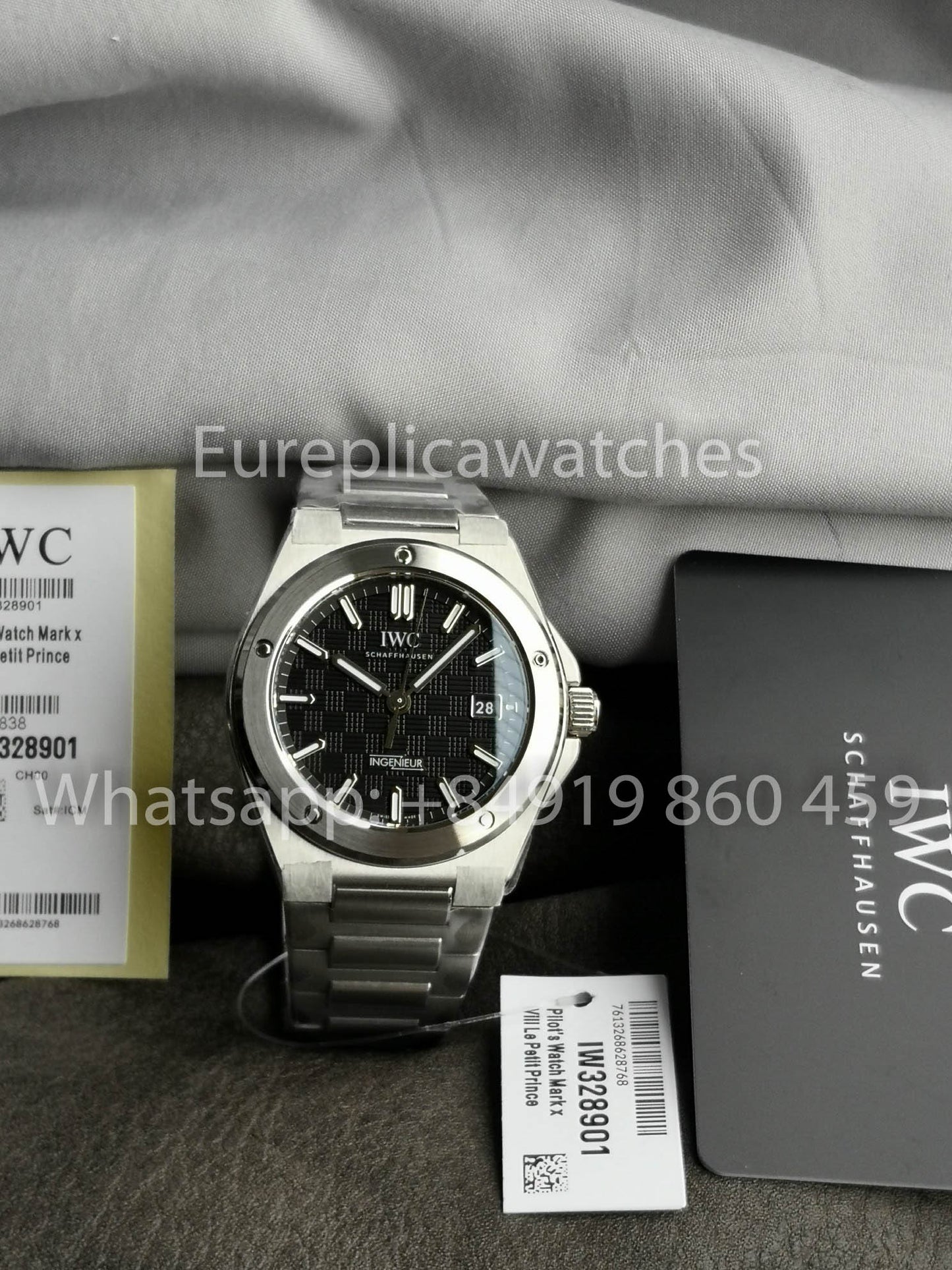 IWC Ingenieur Automatic IW328901 Watch 40mm 1:1 Best Clone V7 Fabbrica Black Dial