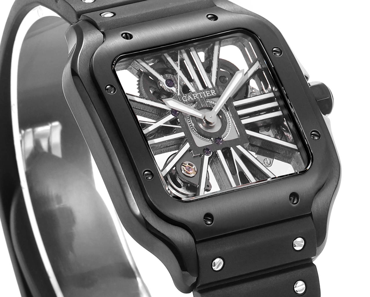 Cartier santos Skeleton 40mm CRWHSA0009 TO119129 THB Fabbrica 1:1 Best Edition