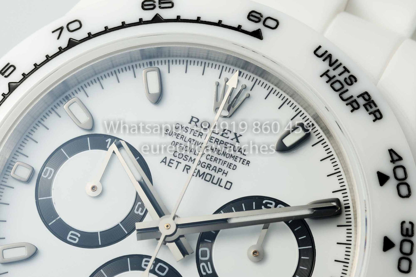 AET REMOULD Rolex Daytona personalizado Caja de cerámica blanca Esfera blanca 1:1 Mejor clon N6F Fabbrica