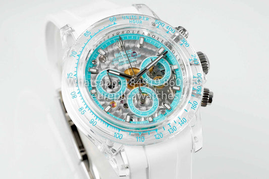 AET REMOULD Rolex Daytona "Abu Dhabi Blue" Saphire 1:1 Mejor clon N6F Fabbrica