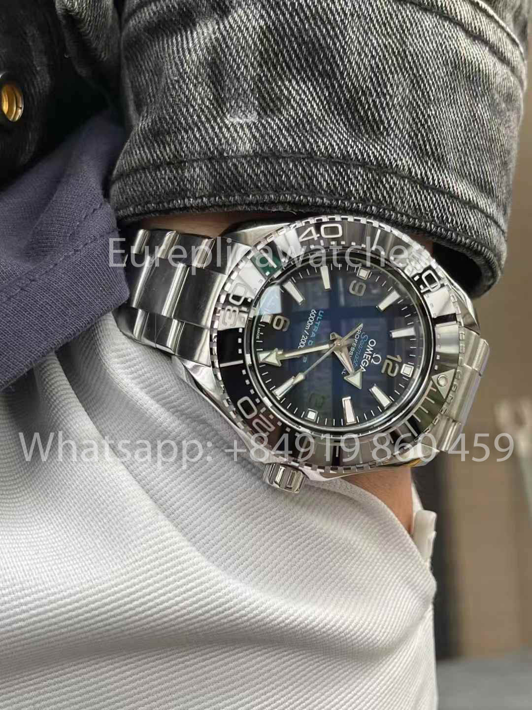 OMEGA Seamaster 6000M 215.30.46.21.03.001 Ultra Deep 1:1 Best Clone VR Fabbrica VRF Blue Dial