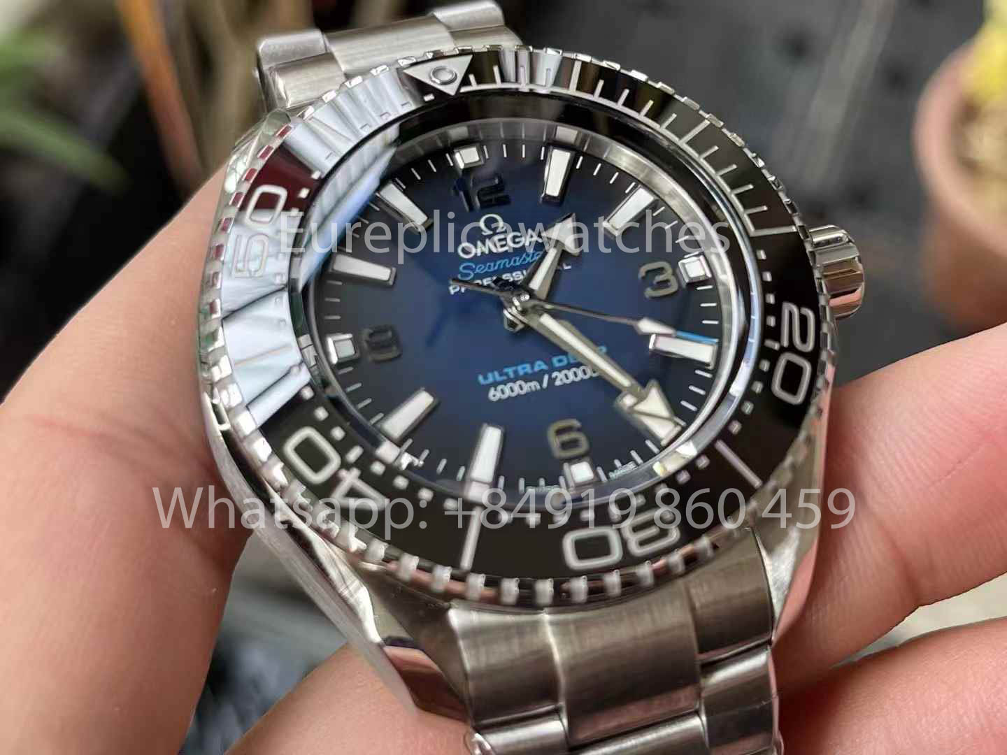 OMEGA Seamaster 6000M 215.30.46.21.03.001 Ultra Deep 1:1 Best Clone VR Fabbrica VRF Blue Dial