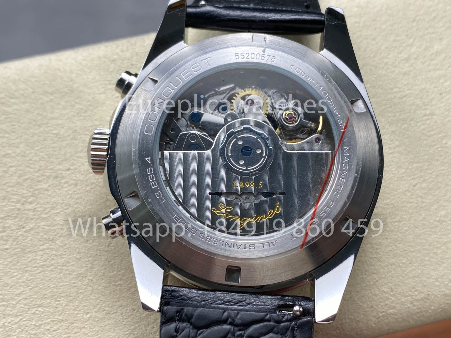 Longines Conquest L3.835.4.98.9 L38354989 42mm 1:1 Best Clone Leather cinturino