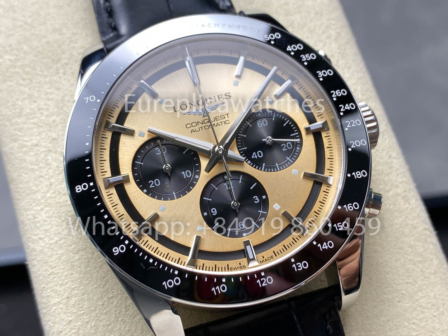 Longines Conquest L3.835.4.98.9 L38354989 42mm 1:1 Best Clone Leather cinturino