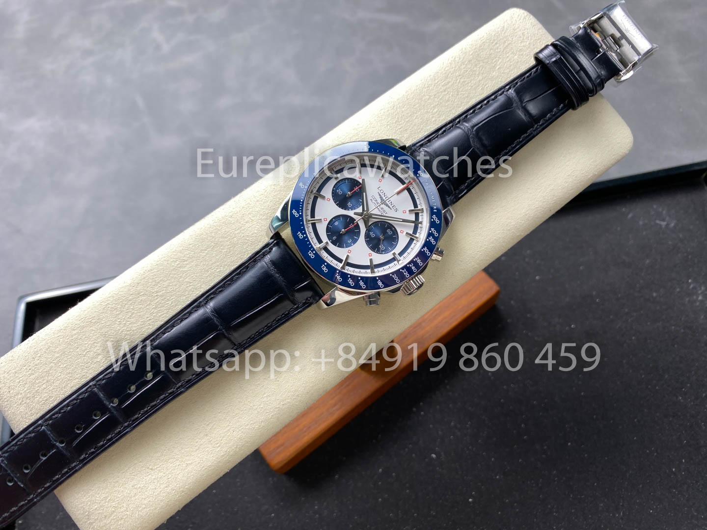 Longines Conquest L3.835.4.98.9 42mm 1:1 Melhor Clone Couro Cinturino