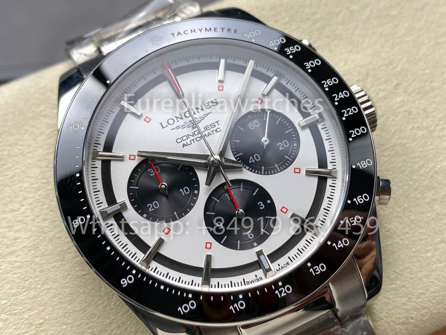 Longines Conquest L3.835.4.72.6 42mm 1:1 Best Clone acciaio inossidabile cinturino