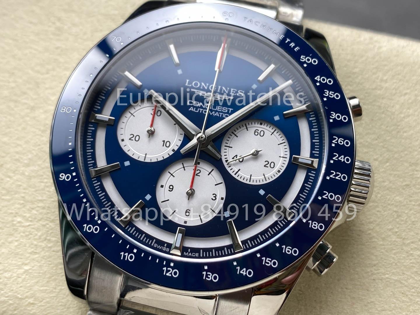 Longines Conquest L2.820.5.57.2 L28205572 42mm 1:1 Melhor Clone acciaio inossidabile cinturino