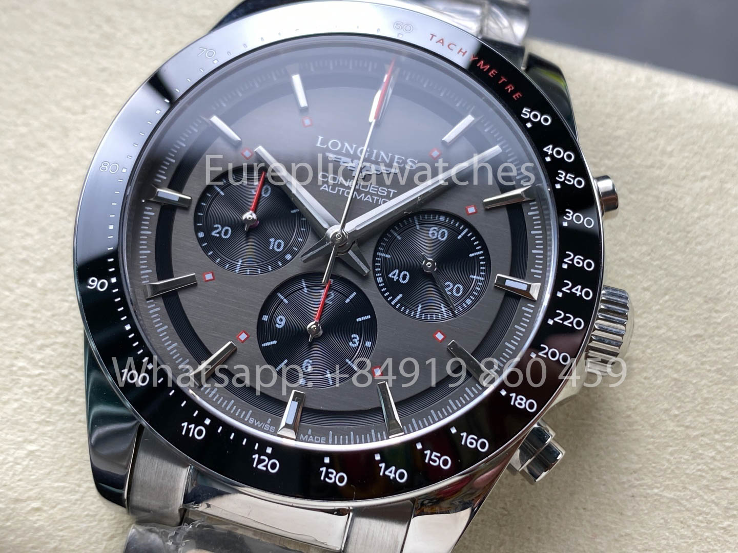 Longines Conquest L3.835.4.72.6 42mm 1:1 Melhor Clone acciaio inossidabile cinturino