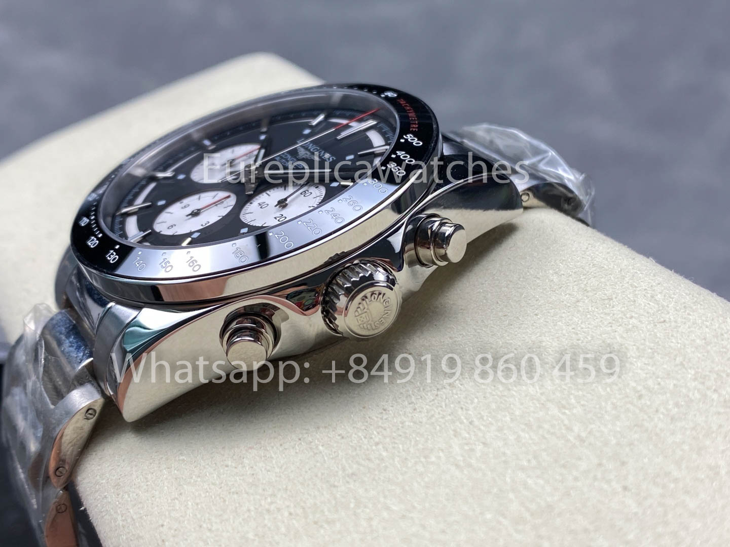 Longines Conquest Classic L3.835.4.52.6 Preto 42mm 1:1 Melhor Clone