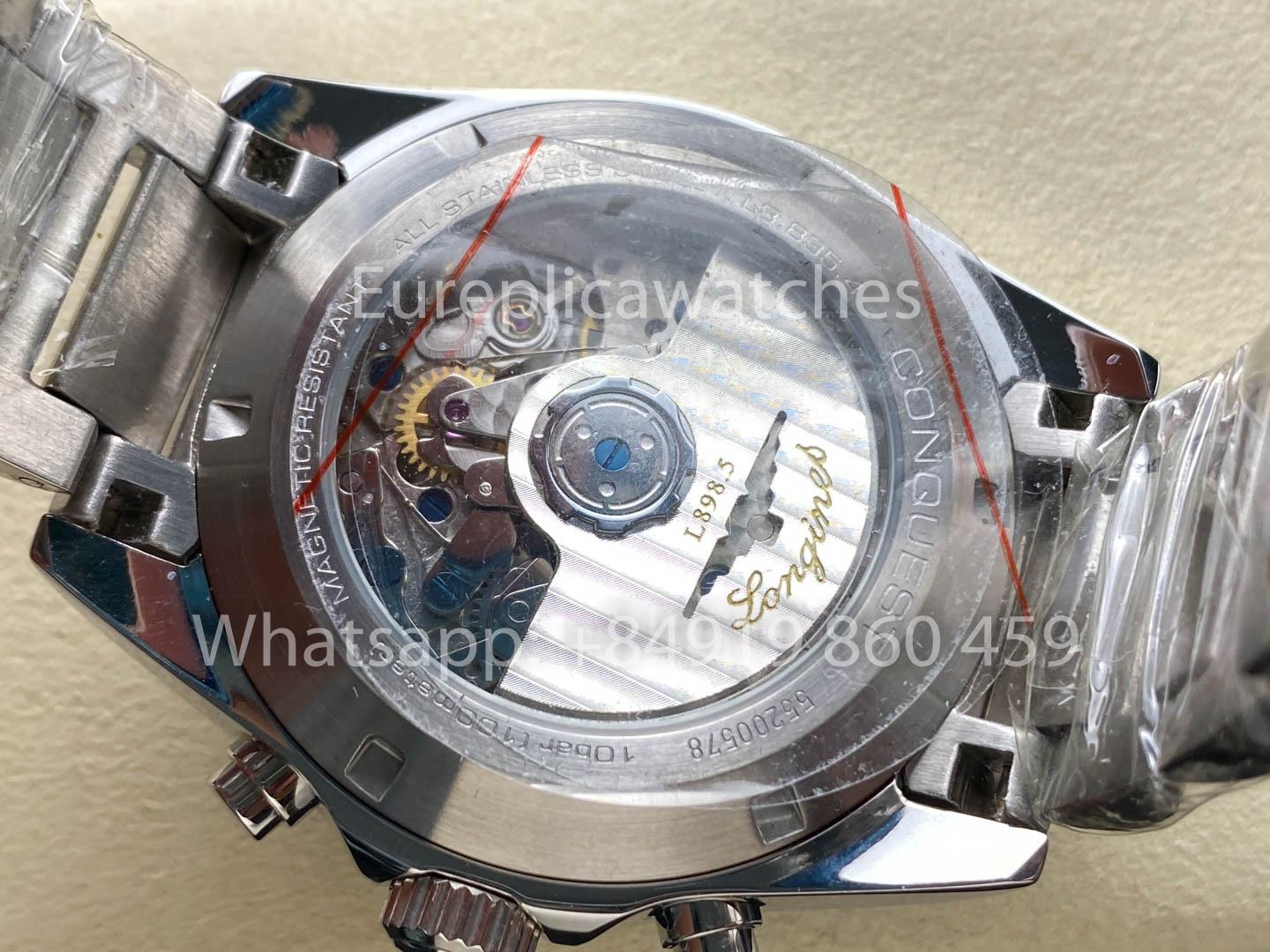 Longines Conquest Classic L3.835.4.52.6 Preto 42mm 1:1 Melhor Clone