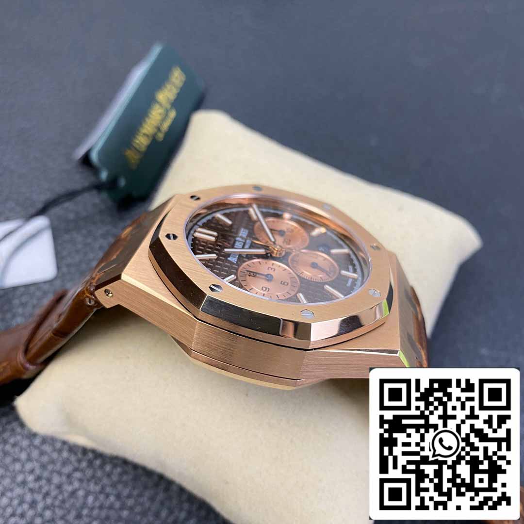 Audemars Piguet Royal Oak 26331 1:1 Best Edition OM Fabbrica Brown Leather cinturino Rose Gold