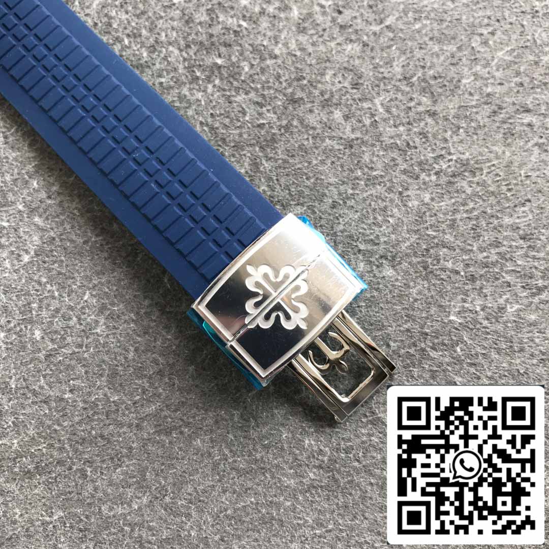 Patek Philippe Aquanaut 5968A-001 Blue Rubber cinturino 1:1 Best Edition OM Fabbrica