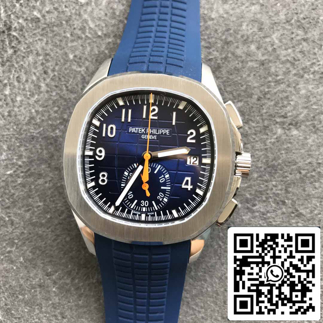 Patek Philippe Aquanaut 5968A-001 Blue Rubber cinturino 1:1 Best Edition OM Fabbrica