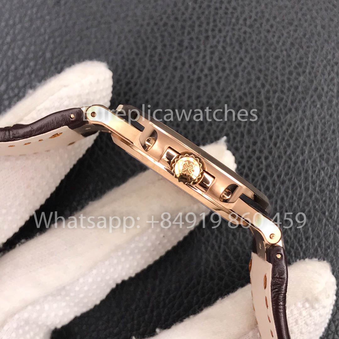 Patek Philippe Nautilus 5711R-001 Rosa Oro 1:1 Best Clone 3K Fabbrica Newest Versione Pelle cinturino