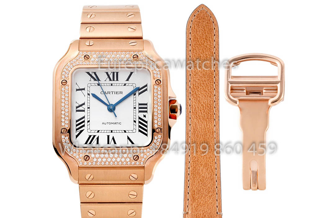 Cartier Santos De Cartier WJSA0007 Watch 1:1 Best Clone 35.1 mm BV Fabbrica
