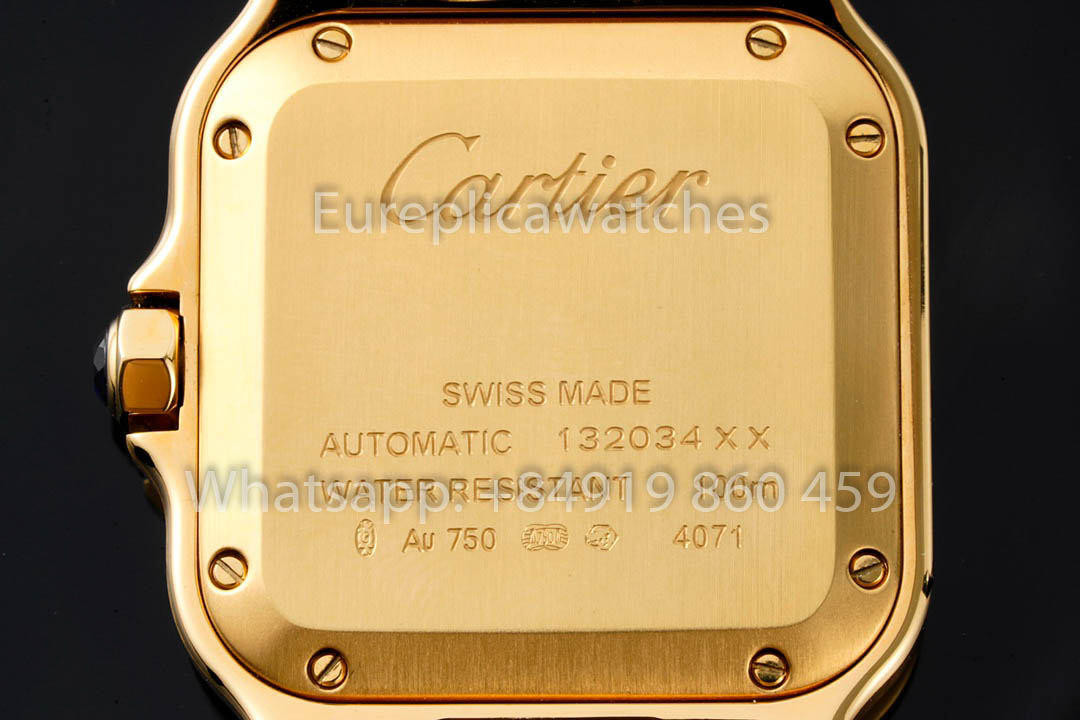 Cartier Santos De Cartier WJSA0010 1:1 Best Clone 35.1 mm BV Fabbrica Yellow Oro