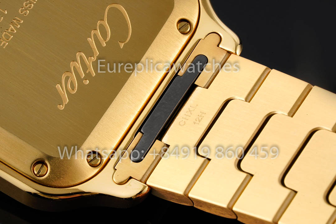 Cartier Santos De Cartier WJSA0010 1:1 Best Clone 35.1 mm BV Fabbrica Yellow Oro