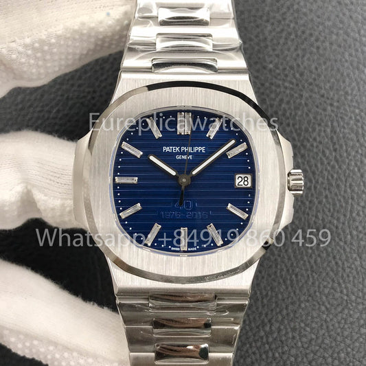 Patek Philippe Nautilus 40th Anniversary edição limitada 1:1 Best Clone 3K Fabbrica Versão mais recente