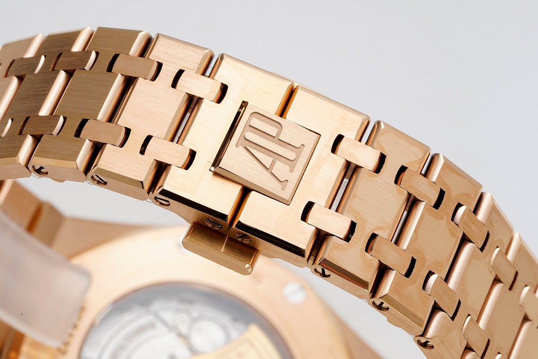 Audemars Piguet Royal Oak 15400ST 1:1 Best Edition ZF Fabbrica White Dial Rose Gold
