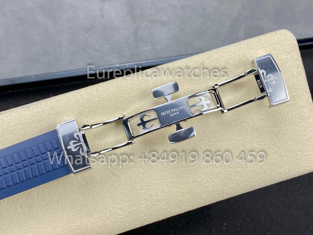 Patek Philippe Aquanaut 5168G-001 quadrante blu 1:1 Best Clone 3K Fabbrica 2025 Versione