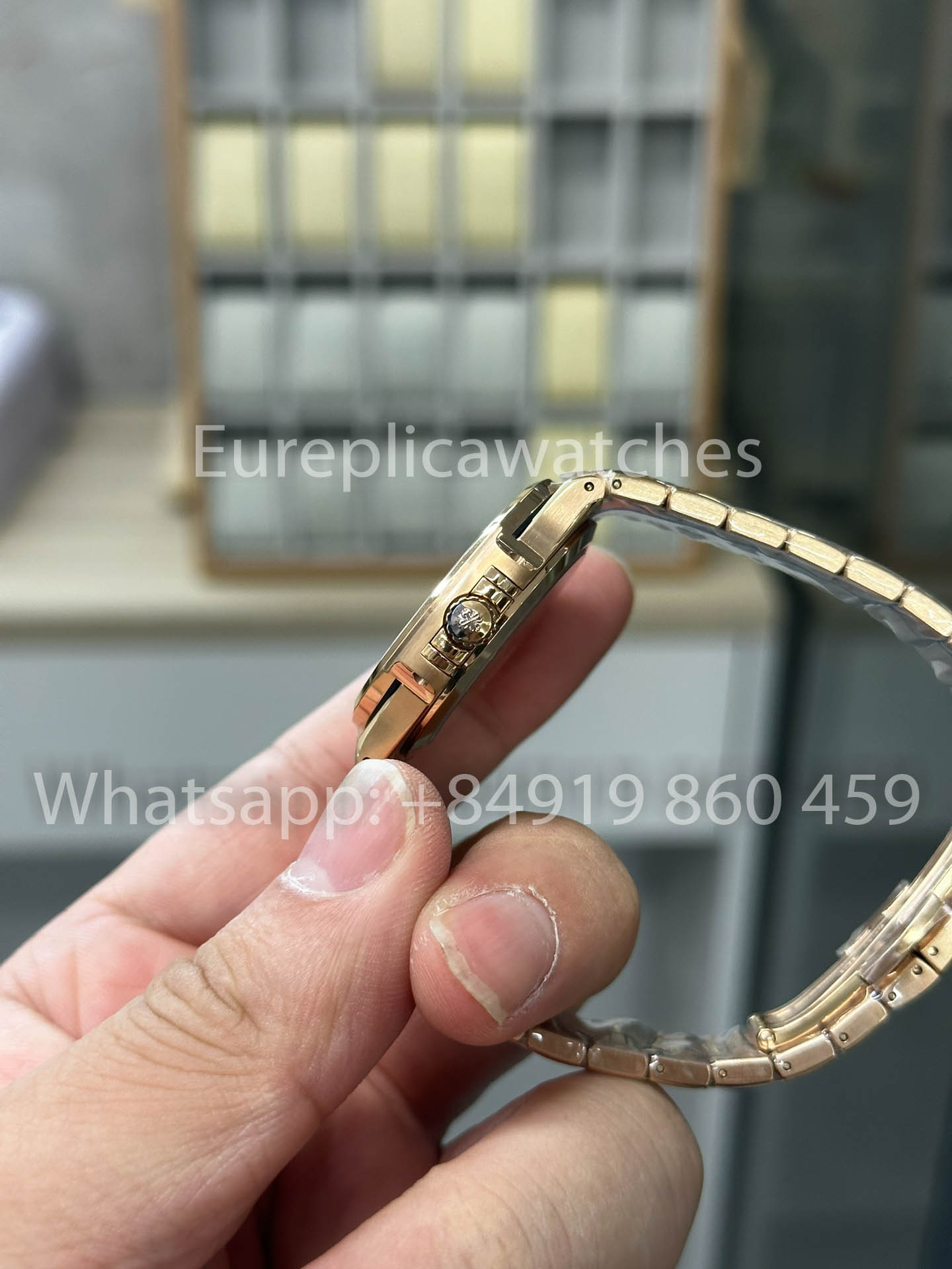 Patek Philippe Nautilus Ladies 7118/12R-001 Rosa Oro 1:1 Best Clone 3K Fabbrica