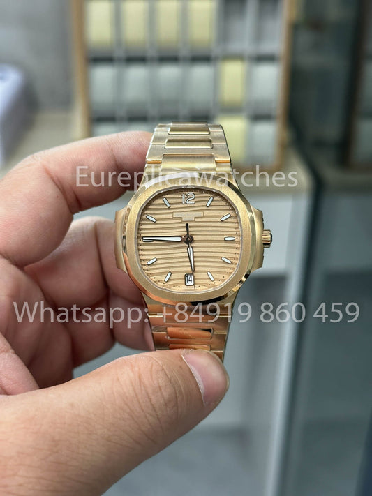 Patek Philippe Nautilus Ladies 7118/1R-010 Rosa Oro 1:1 Best Clone 3K Fabbrica