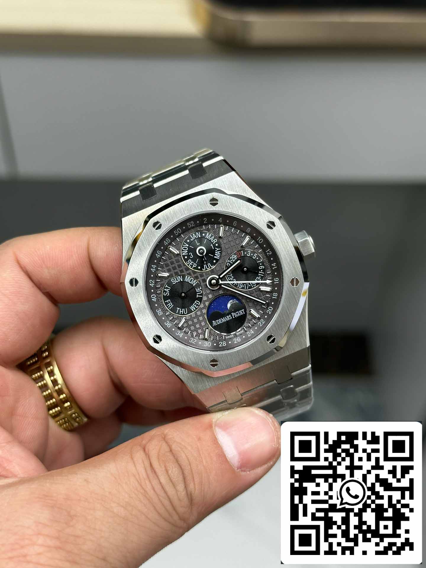 Audemars Piguet Royal Oak 26607BC.OO.1220BC.02 BBR Fabbrica 1:1 edição melhor Grigio quadrante