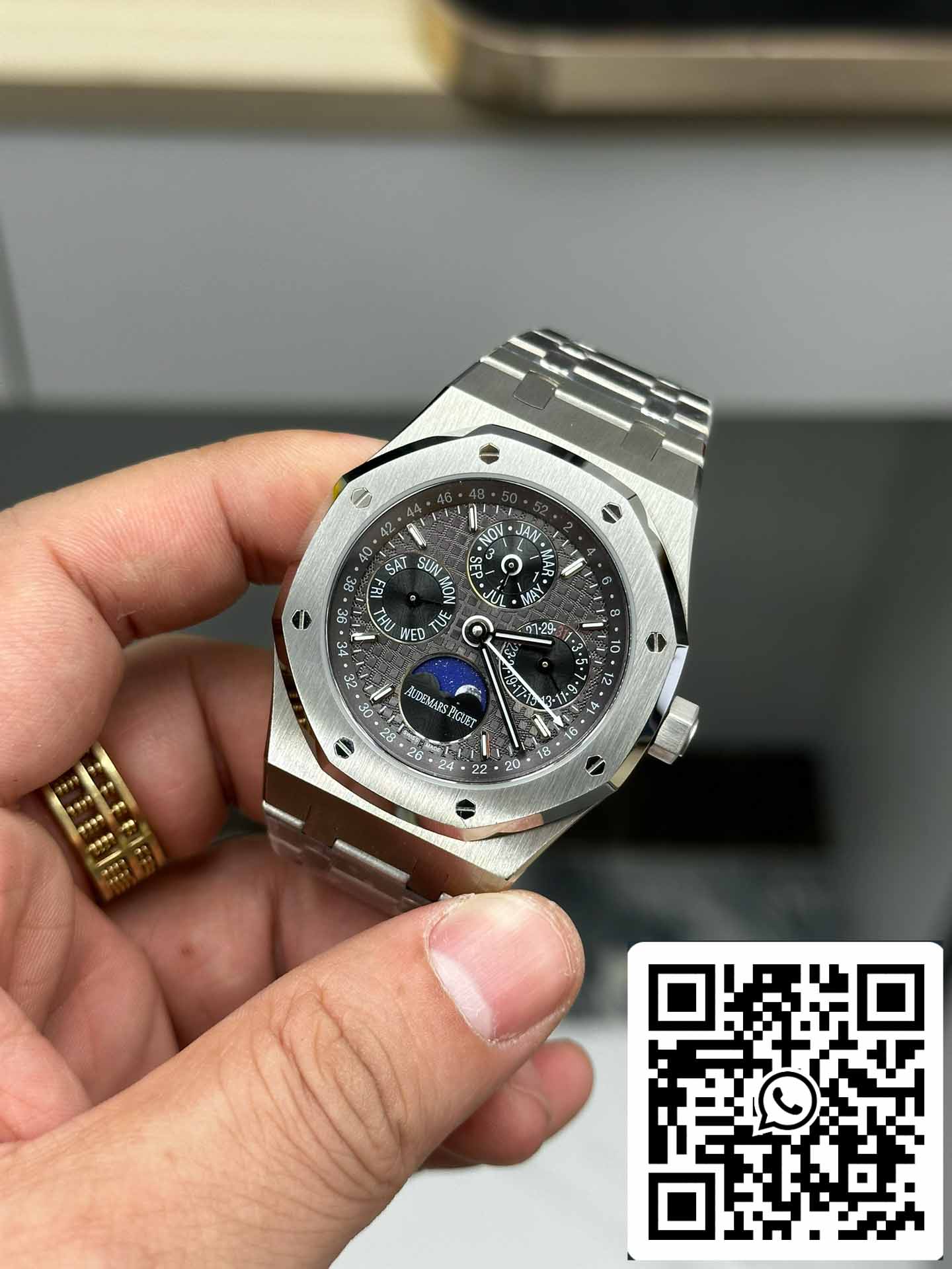 Audemars Piguet Royal Oak 26607BC.OO.1220BC.02 BBR Fabbrica 1:1 edição melhor Grigio quadrante