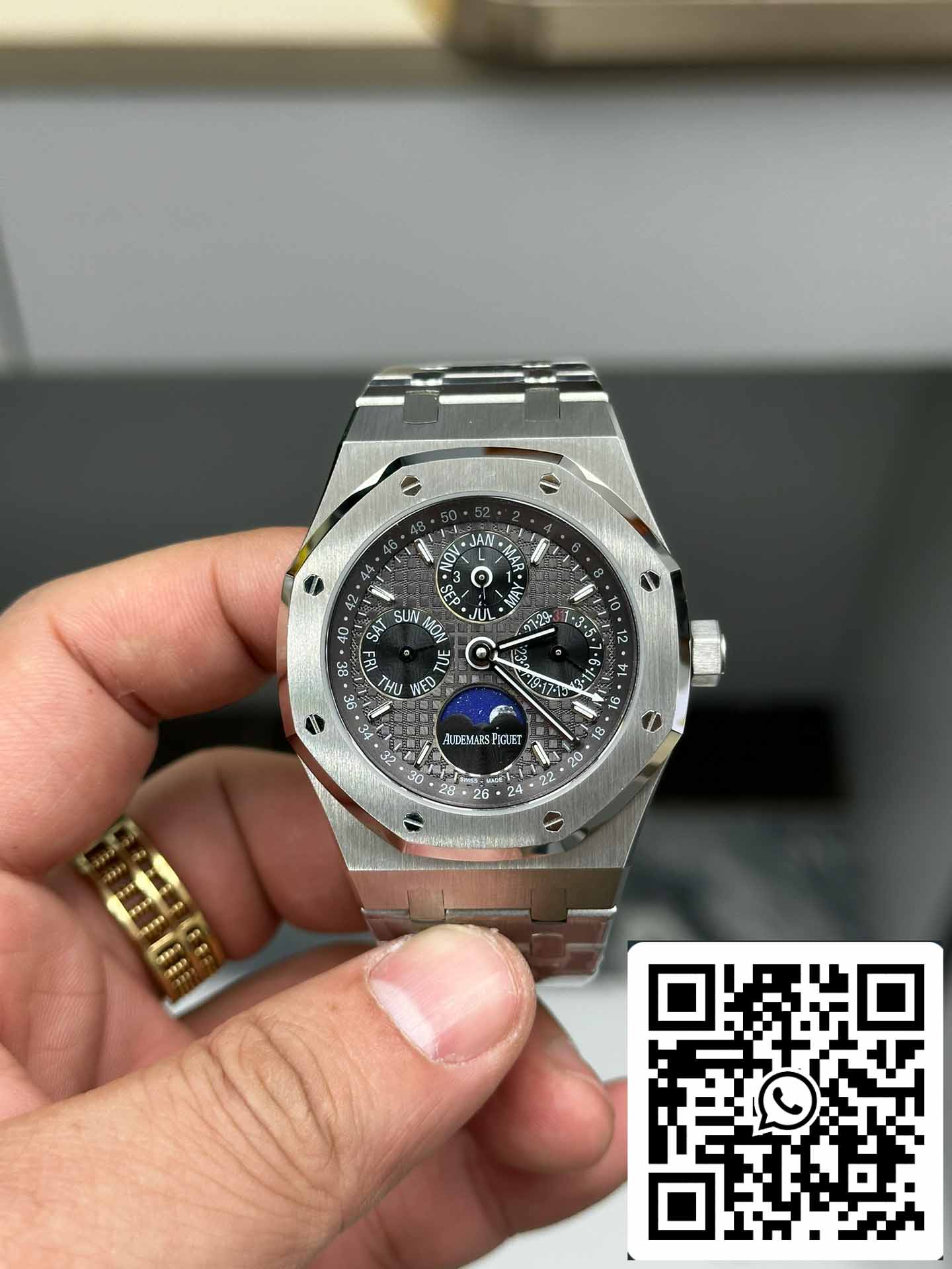 Audemars Piguet Royal Oak 26607BC.OO.1220BC.02 BBR Fabbrica 1:1 edição melhor Grigio quadrante