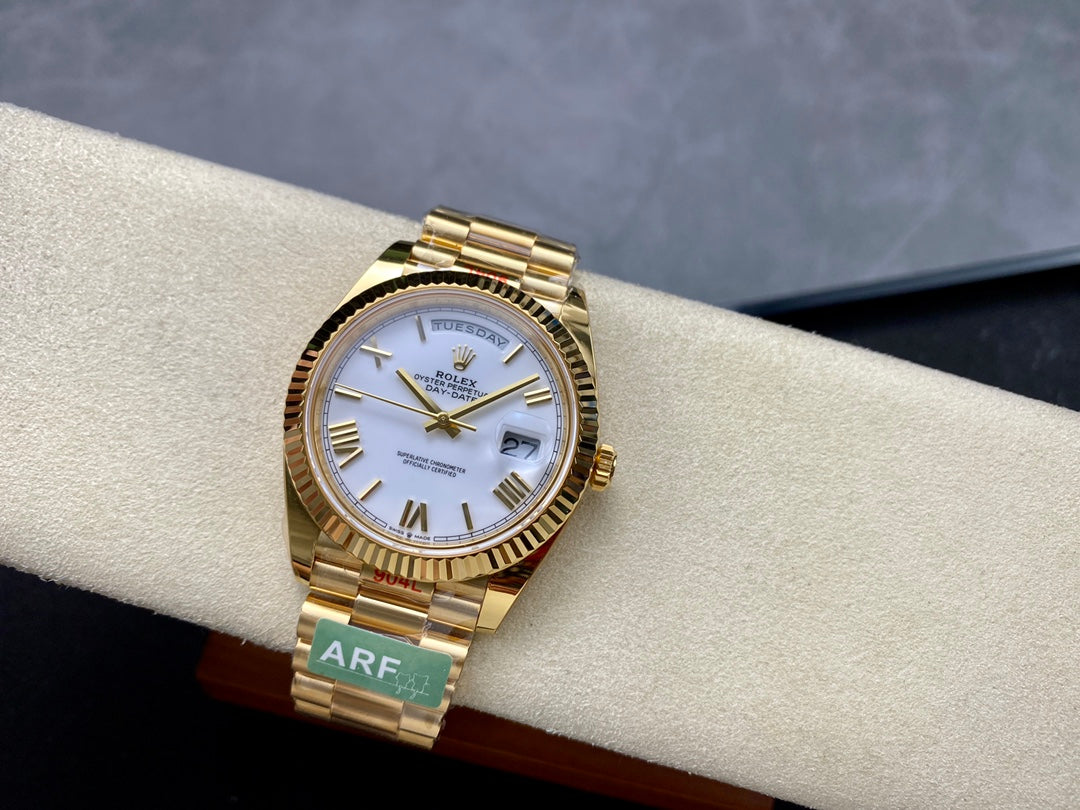 Rolex Day Date 40 M228238-0042 quadrante bianco 1:1 edizione migliore AR Fabbrica 3255 movimento