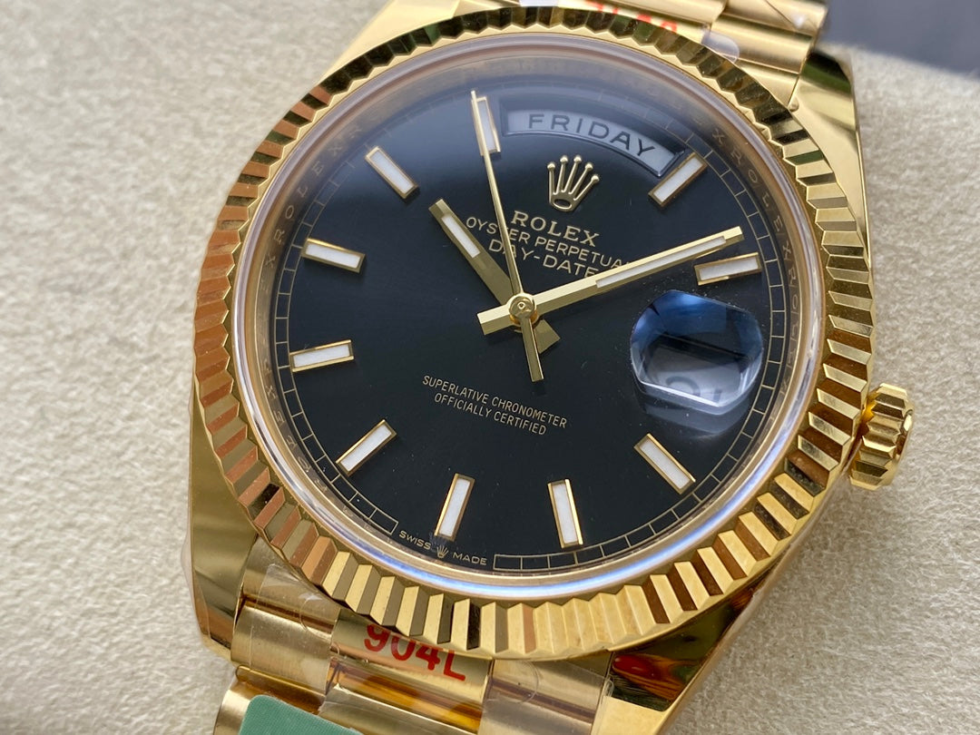Rolex Day Date 40 M228238-0067 quadrante nero 1:1 edizione migliore AR Fabbrica 3255 movimento