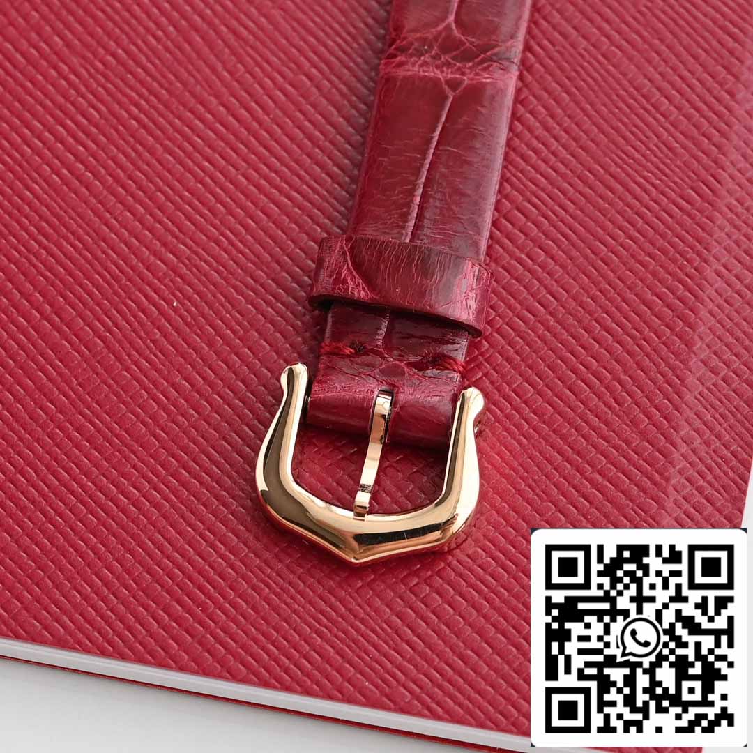 Cartier Lady Baignoire 23.9mm CRWJBA0031 1:1 Best Edition 18k Real gold and diamonds Red cinturino Version