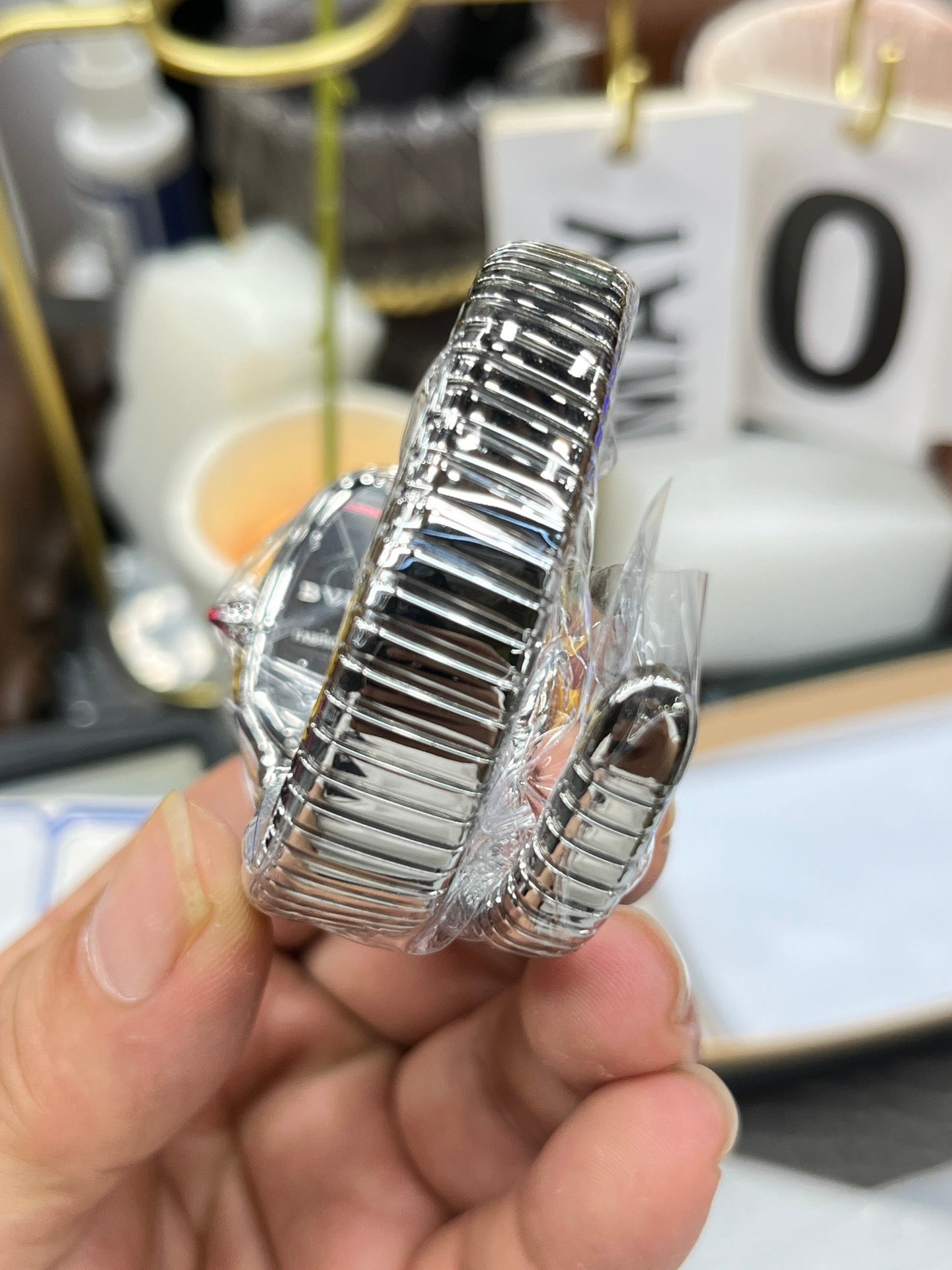 BVLGARI 101816 Serpenti Tubogas Argento Diamond 1:1 edición mejorada BV Fabbrica