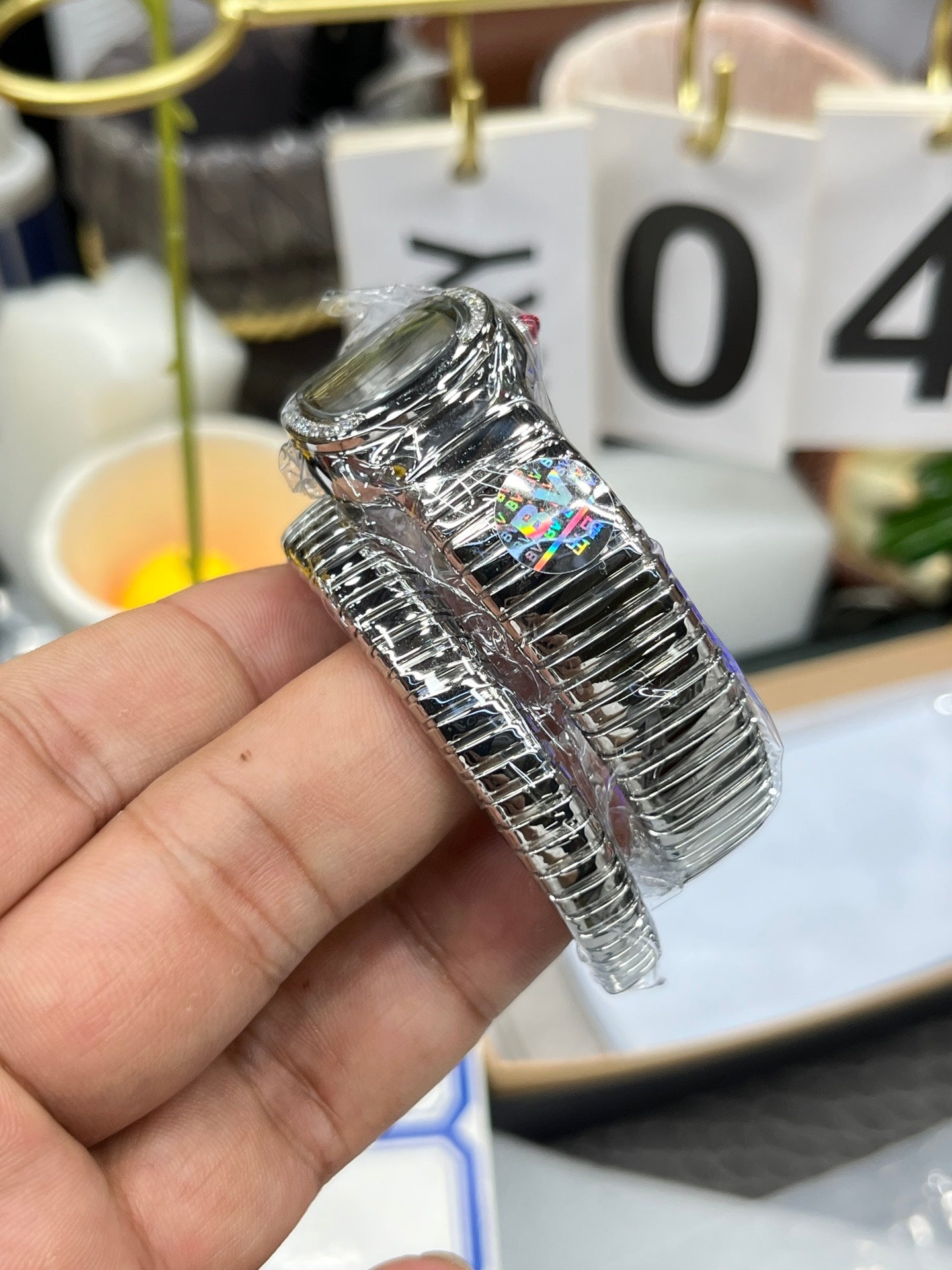 BVLGARI 101816 Serpenti Tubogas Argento Diamond 1:1 edición mejorada BV Fabbrica