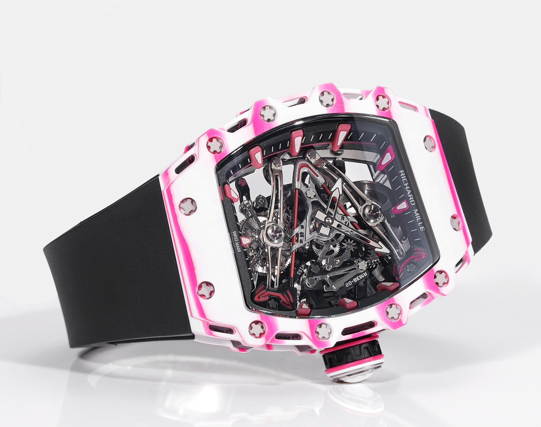 Richard Mille Bubba Watson Tourbillon RM38-02 1:1 Best Edition Black Rubber cinturino