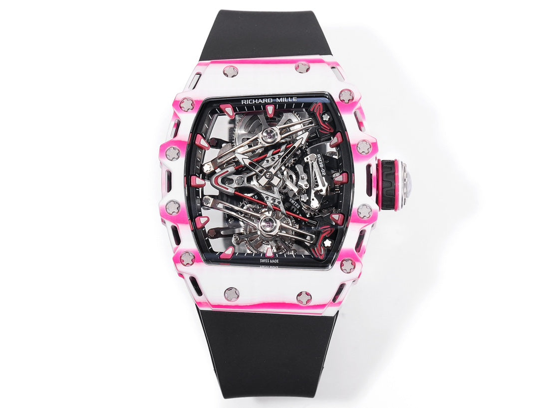 Richard Mille Bubba Watson Tourbillon RM38-02 1:1 Best Edition Black Rubber cinturino