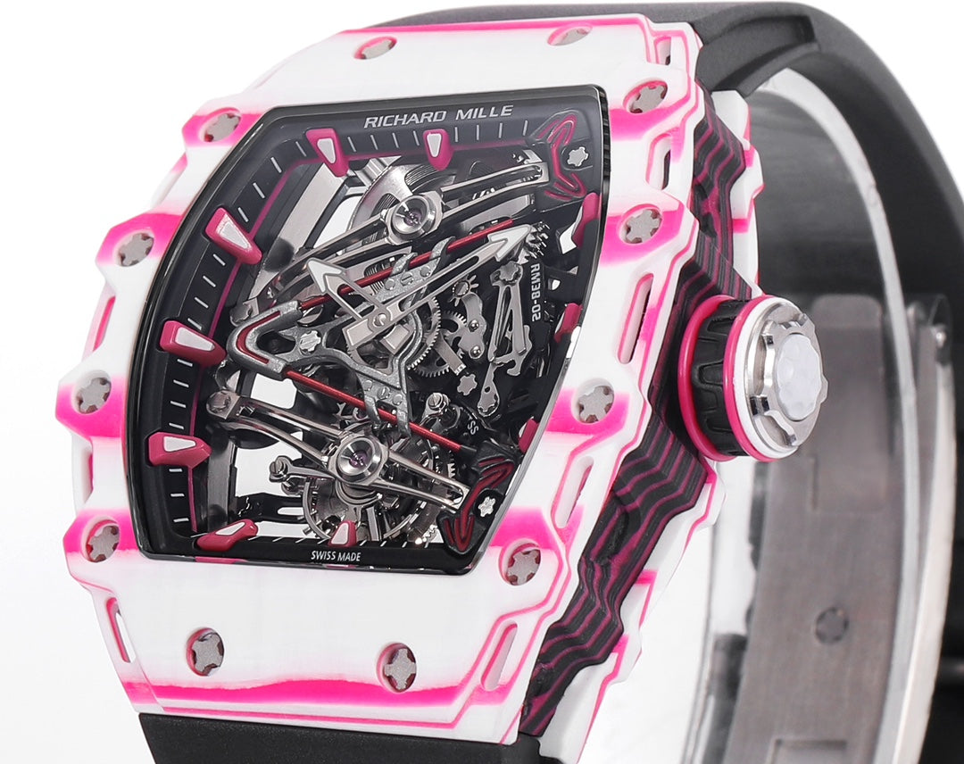 Richard Mille Bubba Watson Tourbillon RM38-02 1:1 Best Edition Black Rubber cinturino