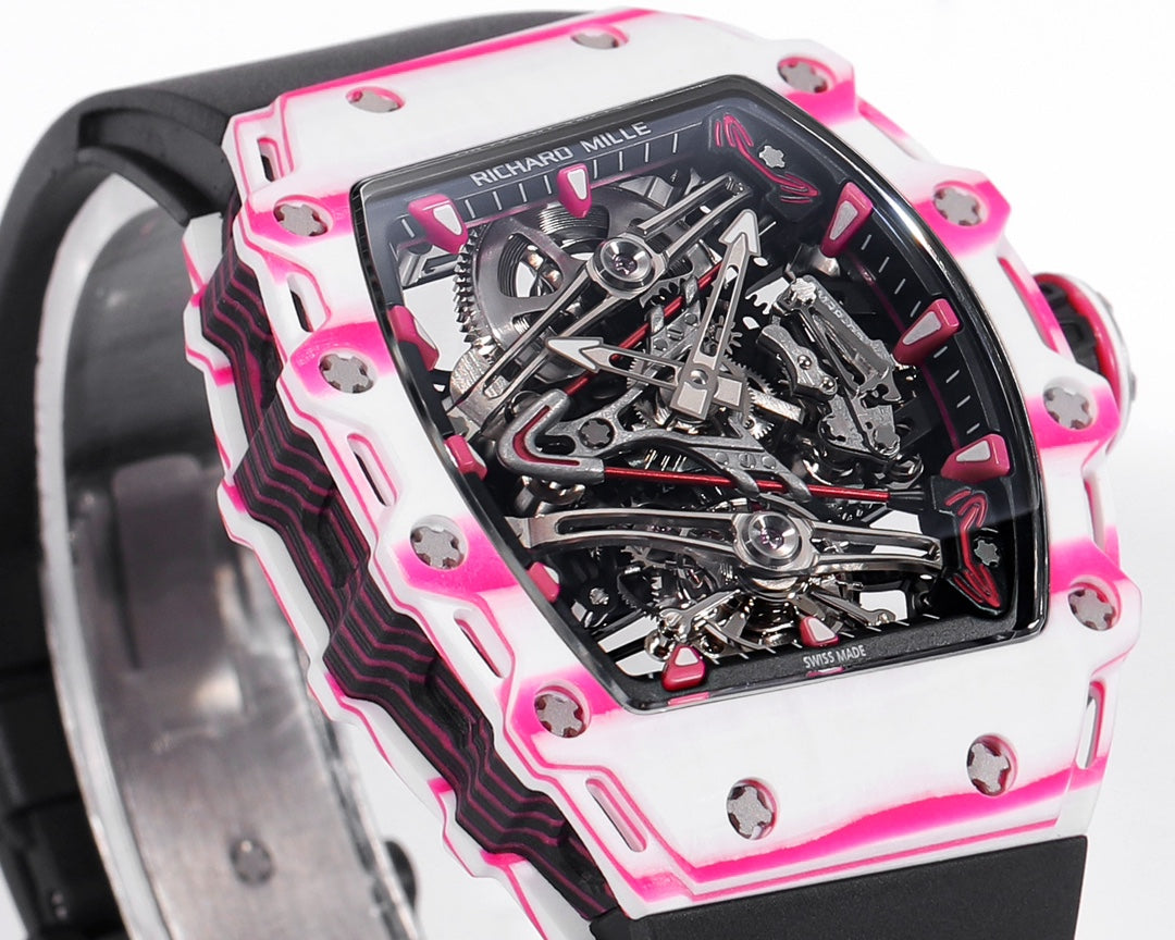 Richard Mille Bubba Watson Tourbillon RM38-02 1:1 Best Edition Black Rubber cinturino
