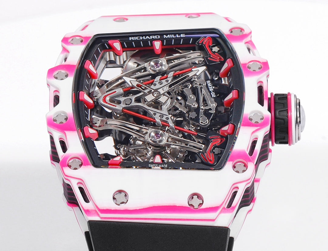 Richard Mille Bubba Watson Tourbillon RM38-02 1:1 Best Edition Black Rubber cinturino