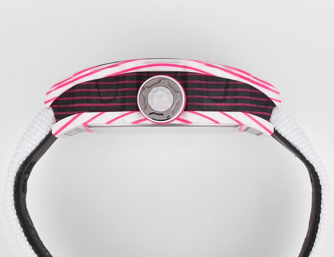Richard Mille Bubba Watson Tourbillon RM38-02 1:1 Best Edition Fabric Velcro White cinturino