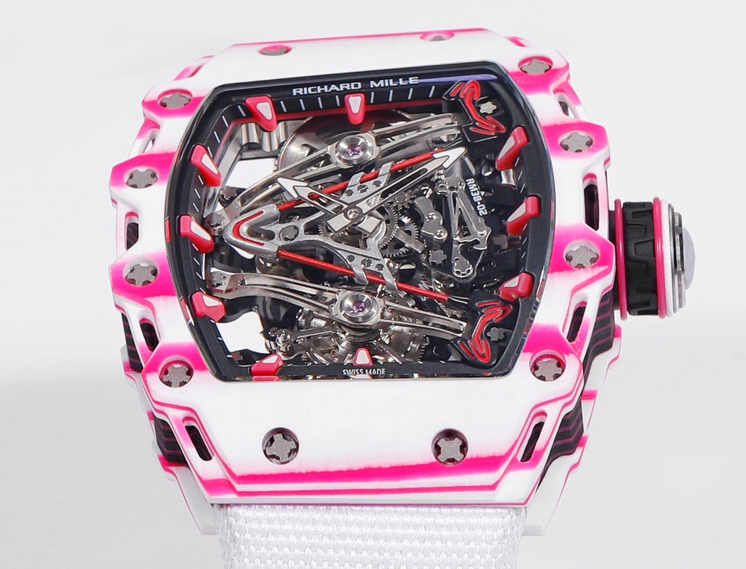 Richard Mille Bubba Watson Tourbillon RM38-02 1:1 Best Edition Fabric Velcro White cinturino