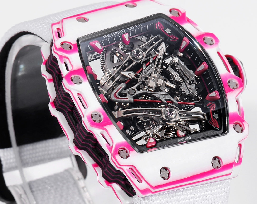 Richard Mille Bubba Watson Tourbillon RM38-02 1:1 Best Edition Fabric Velcro White cinturino