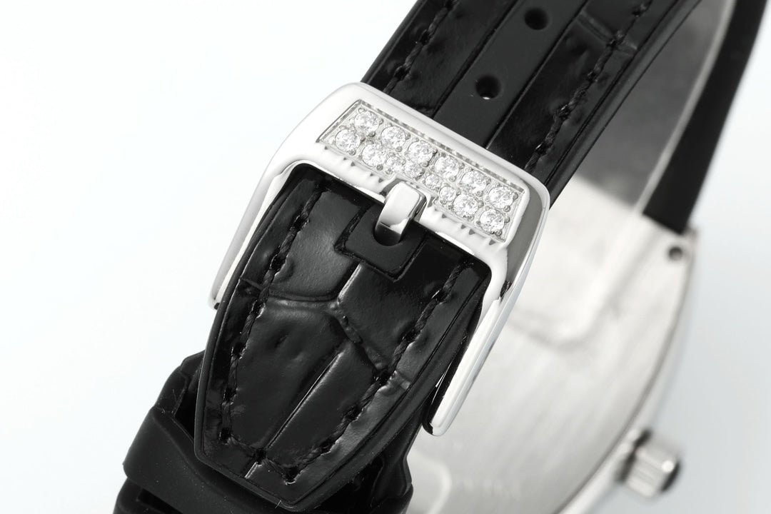 Franck Muller V32 Feminino Yachting 1:1 edição melhor ABF Fabbrica Square Diamond Gypsophila Nero