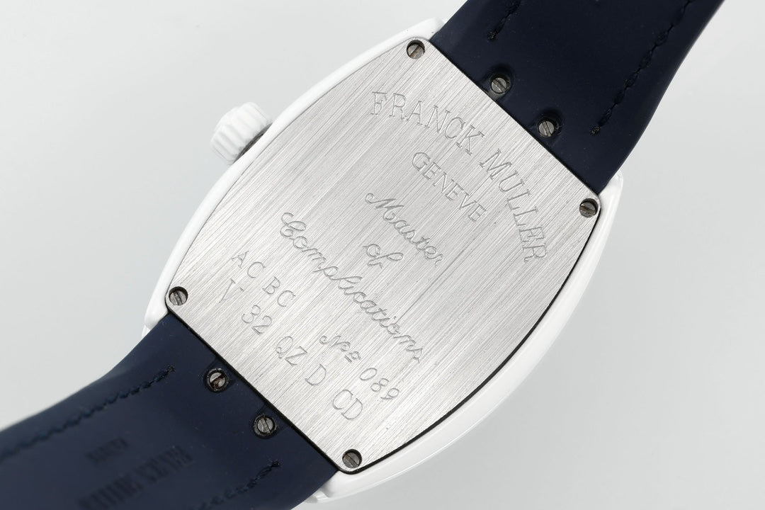 Franck Muller V32 Feminino Yachting 1:1 edição melhor ABF Fabbrica Rosa Gomma cinturino