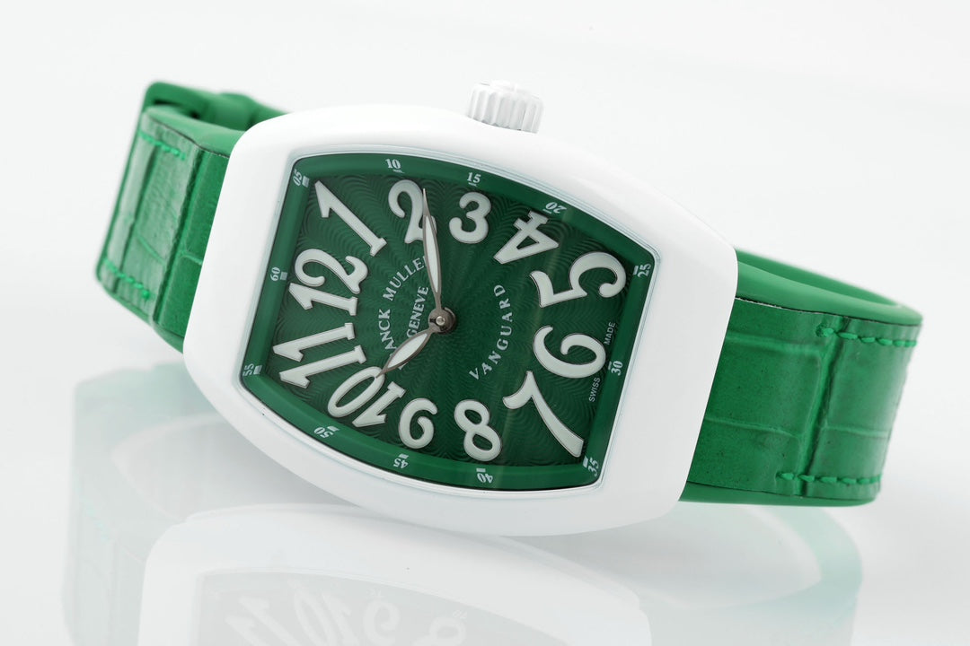 Franck Muller V32 Women's Yachting 1:1 edição melhor ABF Fabbrica quadrante verde