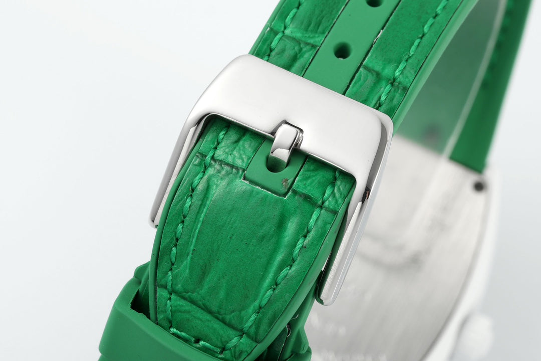 Franck Muller V32 Women's Yachting 1:1 edição melhor ABF Fabbrica quadrante verde
