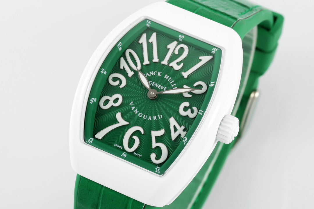 Franck Muller V32 Women's Yachting 1:1 edição melhor ABF Fabbrica quadrante verde