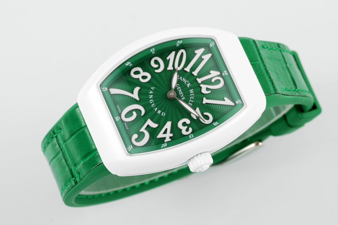 Franck Muller V32 Women's Yachting 1:1 edição melhor ABF Fabbrica quadrante verde