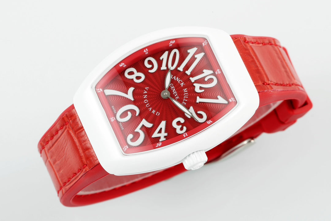 Franck Muller V32 Feminino Yachting 1:1 edizione melhor ABF Fabbrica Red quadrante